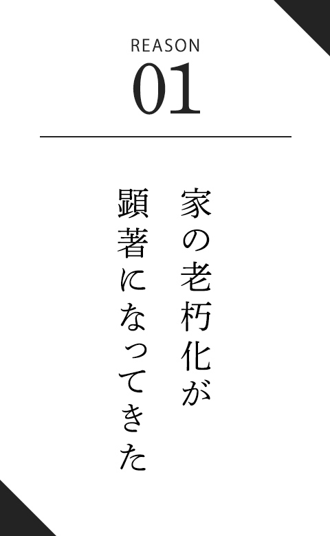 家の老朽化が顕著になってきた